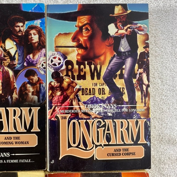 Vintage Longarm Action Western Romance Novel x4 - Picture 3 of 14